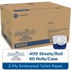 Angel Soft Professional Series by Georgia-Pacific PRO 2-Ply Embossed Toilet Paper, White, Individually Wrapped, 450 Sheets Per Roll, 80 Toilet Tissue Rolls Per Case, 16880(400 Count (Pack of 60))