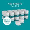 Angel Soft Professional Series by Georgia-Pacific PRO 2-Ply Embossed Toilet Paper, White, Individually Wrapped, 450 Sheets Per Roll, 80 Toilet Tissue Rolls Per Case, 16880(400 Count (Pack of 20))