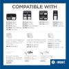 Compact® 4-ROLL Quad Plus CORELESS HIGH-Capacity Toilet Paper Dispenser, Black, 1 Dispenser