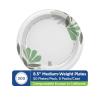 Dixie 8 1/2 Inch Medium-Weight Disposable Paper Plates, Pathways, 300 Count, Bulk Case, 6 Packs/50 Count Per Pack, (Georgia-Pacific #UX9P300)