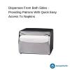 Dixie Countertop Full-Fold Napkin Dispenser by GP PRO (Georgia-Pacific), Chrome, 51602, 7.5″ W x 6.0″ D x 5.375″ H, Black and Chrome(7.5″W x 6″D x 5.375″H)