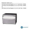 Dixie Countertop Full-Fold Napkin Dispenser by GP PRO (Georgia-Pacific), Chrome, 51602, 7.5″ W x 6.0″ D x 5.375″ H, Black and Chrome(7.5″W x 6″D x 5.375″H)