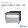Dixie Countertop Full-Fold Napkin Dispenser by GP PRO (Georgia-Pacific), Chrome, 51602, 7.5″ W x 6.0″ D x 5.375″ H, Black and Chrome(7.88″W x 11.5″D x 5.88″H)