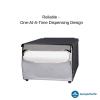 Dixie Countertop Full-Fold Napkin Dispenser by GP PRO (Georgia-Pacific), Chrome, 51602, 7.5″ W x 6.0″ D x 5.375″ H, Black and Chrome(7.88″W x 11.5″D x 5.88″H)