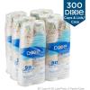 Dixie PerfecTouch 10 oz Paper Coffee Cups and Lids By GP PRO, Coffee Haze Design, 300 Disposable Cups and Lids (50 Disposable Cups and Lids Per Pack, 6 Packs Per Case), 5310COMBO600(White)