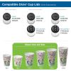 Dixie PerfecTouch 8 oz Paper Coffee Cups By GP PRO, Coffee Haze Design, 1000 Count (Individually Wrapped Disposable Cups), 5338CDWR(Coffee Haze Design)