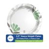 Dixie Ultra 10 Inch Heavy-Weight Paper Plates By GP PRO, Pathways Botanical Design, 500 Count (125 Disposable Plates Per Pack, 4 Packs Per Case), SXP10PATH(Pathways Design)