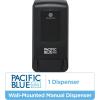 Georgia-Pacific (53590) Pacific Blue Ultra Automated Soap Dispenser, Black, Wall Mounted, Easy To Install & Maintain, Batteries Included(Manual Push Dispenser)