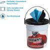 Georgia-Pacific Brawny Professional Disposable Wet Hand Cleaning Towel by GP PRO (Georgia-Pacific), 21501, Blue, 84 Towels Per Bucket, 6 Buckets Per Case, Towel (WxL) 8.6″ x 12.2″