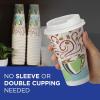 Georgia-Pacific Dixie PerfecTouch 12 oz Paper Coffee Cups By GP PRO, Coffee Haze Design, 1000 Count (50 Disposable Cups Per Pack, 20 Packs Per Case), 5342CD(12 oz)