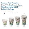 Georgia-Pacific Dixie PerfecTouch 12 oz Paper Coffee Cups By GP PRO, Coffee Haze Design, 1000 Count (50 Disposable Cups Per Pack, 20 Packs Per Case), 5342CD(25 Count (Pack of 20))