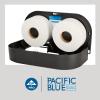 Georgia-Pacific Pacific Blue Basic 1-Ply Jumbo Jr. 9” Toilet Paper by GP PRO (GEORGIA-PACIFIC), 13718, 2,000 Linear Feet Per Roll, 8 Rolls Per Case