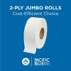 Georgia-Pacific Pacific Blue Basic 2-Ply Jumbo Jr. 9″ Toilet Paper by GP PRO (Georgia-Pacific), 12798, 1,000 Linear Feet per Roll, 8 Rolls Per Case(8 Count (Pack of 1))