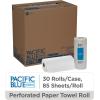 Georgia-Pacific Pacific Blue Select 2-Ply Perforated Roll Paper Towel, White, 85 Sheets Per Roll, 30 Rolls Per Case, 27385(White)