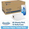 Georgia-Pacific Sparkle 2-Ply Perforated Roll Paper Towels by GP PRO (Georgia-Pacific), White, 2717714, 85 Sheets Per Roll, 15 Rolls Per Case(White)