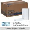 Pacific Blue Basic‚ C-Fold Paper Towels by GP PRO, White, 20603, 240 Towels per Pack, 10 Packs(1 440 paper towels)