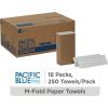 Pacific Blue Basic Multifold Paper Towels by GP PRO (Georgia-Pacific), White, 20204, 250 Towels Per Pack, 16 Packs Per Case, (Case of 16 Packs, 250 per Pack)(20204 – 16 Packs/Case)