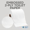 Pacific Blue Select 2-Ply Embossed Toilet Paper (previously Branded Preference), 18240/01, 550 Sheets Per Roll, 40 Rolls Per Case(40 Rolls)