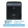 Pacific Blue Ultra 8″ High-Capacity Automated Touchless Paper Towel Dispenser by GP PRO (Georgia-Pacific); Black; 59590; 12.9″ W x 9″ D x 16″ H; 1 Dispenser(Mechanical dispenser)