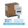 Pacific Blue Ultra Gentle Foam Hand Soap Refill (43716), Compatible Only With Pacific Blue Ultra Automated Touchless Dispenser, Dye and Fragrance Free, 40.5 FL OZ Per Refill, 3 Refills Per Case(Unscented)