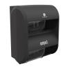 Compact® 4-ROLL Quad Plus CORELESS HIGH-Capacity Toilet Paper Dispenser, Black, 1 Dispenser