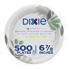 Dixie 6.8 Inch Medium-Weight Paper Plates By GP PRO, Pathways Botanical Design, 500 Count (125 Disposable Plates Per Pack, 4 Packs Per Case), UX7WS