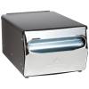 Dixie Countertop Full-Fold Napkin Dispenser by GP PRO (Georgia-Pacific), Chrome, 51602, 7.5″ W x 6.0″ D x 5.375″ H, Black and Chrome(7.88″W x 11.5″D x 5.88″H)