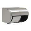 Georgia-Pacific Compact 2-Roll Side-by-Side Coreless High-Capacity Toilet Paper Dispenser by GP PRO (Georgia-Pacific), Stainless, 56798, 10.120″ W x 6.750″ D x 7.120″ H, Stainless Steel