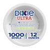 Georgia-Pacific Dixie Ultra Heavy-Weight 12 oz. Paper Bowl by GP PRO, White, SXB12W, 1,000 Count (125 Bowls Per Pack, 8 Packs Per Case)