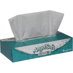 Angel Soft® Professional Series, 2-Ply Tissues, White, Box Of 100
