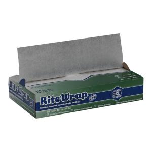 Dixie Rite-Wrap Light-Weight Interfolded Dry Wax Deli Paper by GP PRO (Georgia-Pacific), White, RW106, 10″ W x 10.75″ L (Case of 12 Boxes, 500 Sheets Per Box)(10″ W x 10.75″ L)
