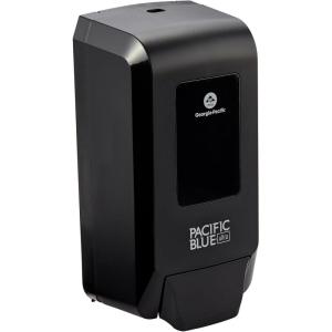 Georgia-Pacific (53590) Pacific Blue Ultra Automated Soap Dispenser, Black, Wall Mounted, Easy To Install & Maintain, Batteries Included(Manual Push Dispenser)