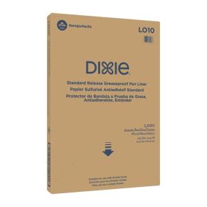 Georgia-Pacific Dixie Grease-Proof Non-Stick Pan Liner by GP PRO (Georgia-Pacific), White, LO10, 24.375” Length x 16.375″ Width, (Case of 1,000)