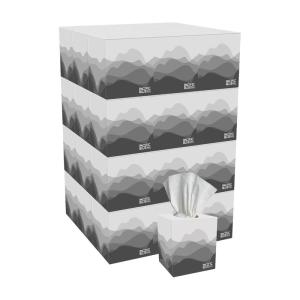 Georgia-Pacific Pacific Blue Basic 2-Ply Facial Tissue (47510), 100 Sheets Per Box, 36 Cube Boxes Per Bulk Case