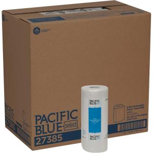 Georgia-Pacific Pacific Blue Select 2-Ply Perforated Roll Paper Towel, White, 85 Sheets Per Roll, 30 Rolls Per Case, 27385(White)
