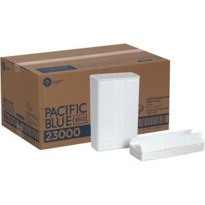 Pacific Blue Basic‚ C-Fold Paper Towels by GP PRO, White, 20603, 240 Towels per Pack, 10 Packs(1 440 paper towels)