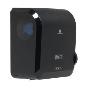 Pacific Blue Ultra 8″ High-Capacity Automated Touchless Paper Towel Dispenser by GP PRO (Georgia-Pacific); Black; 59590; 12.9″ W x 9″ D x 16″ H; 1 Dispenser(Mechanical dispenser)